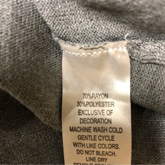 Kim Rogers Gray Sweater Contrast Cuffs and Infinity Scarf Size Small Petite NWT - Picture 6 of 7